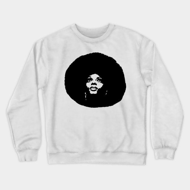 Diana Ross Pop Art Portrait Crewneck Sweatshirt by phatvo